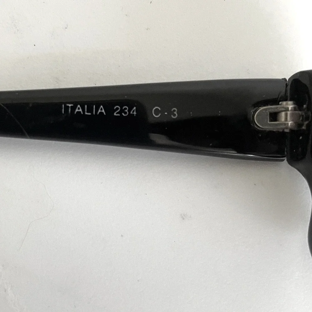 Vintage Glasses Frames Only Britalia Italia Made‎ Italy 234 C-3 Black 80s design